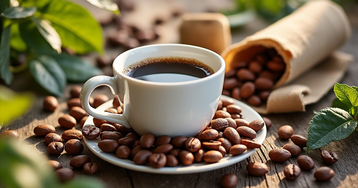 Kaffeebohnen in einer luftdichten Vorratsdose