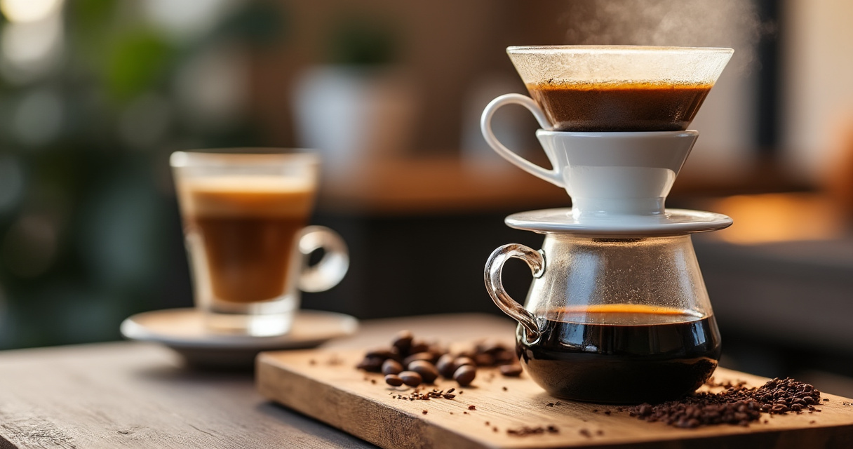Filterkaffeemaschine mit integriertem Mahlwerk