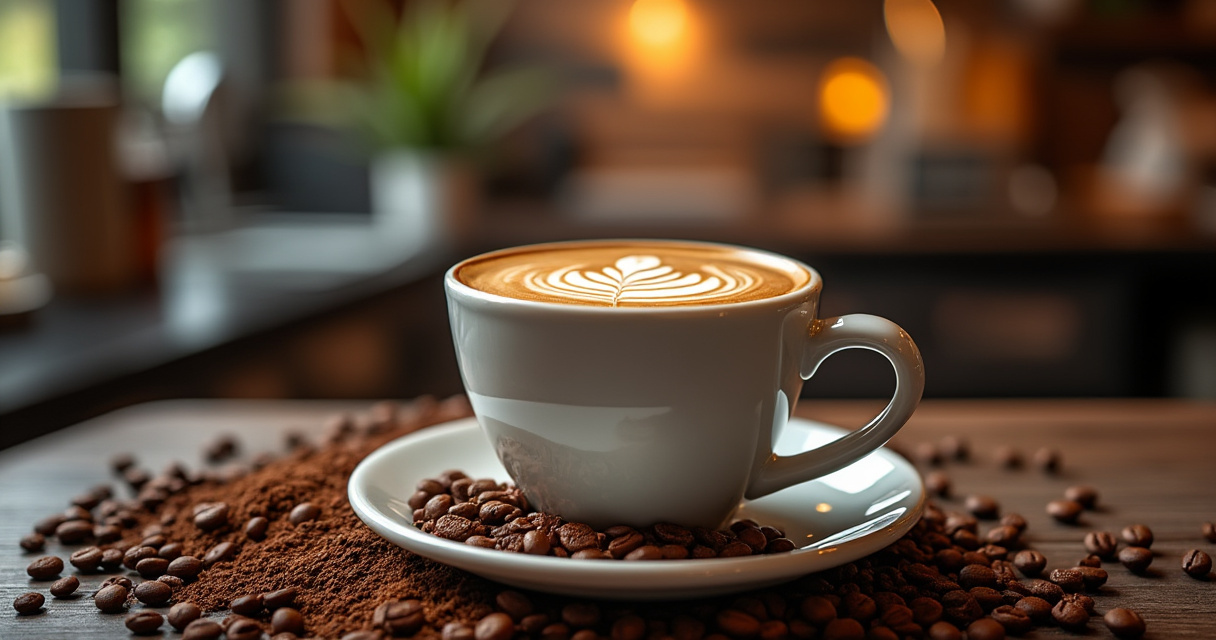 Verschiedene Kaffeebohnen-Sorten und Röstgrade